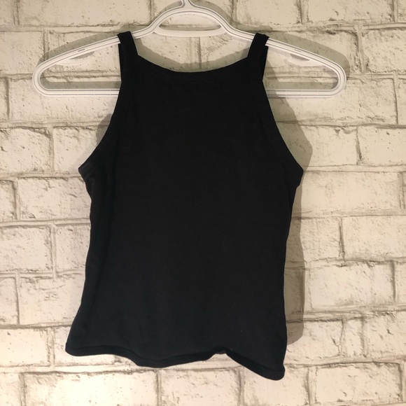 High Neck Black Tank Top - Picture 1 of 1